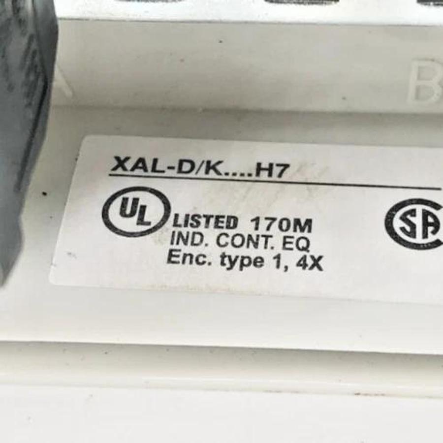 Used Schneider Electric XAL-D/K H7 Pushbutton Station Close-Stop-Open
