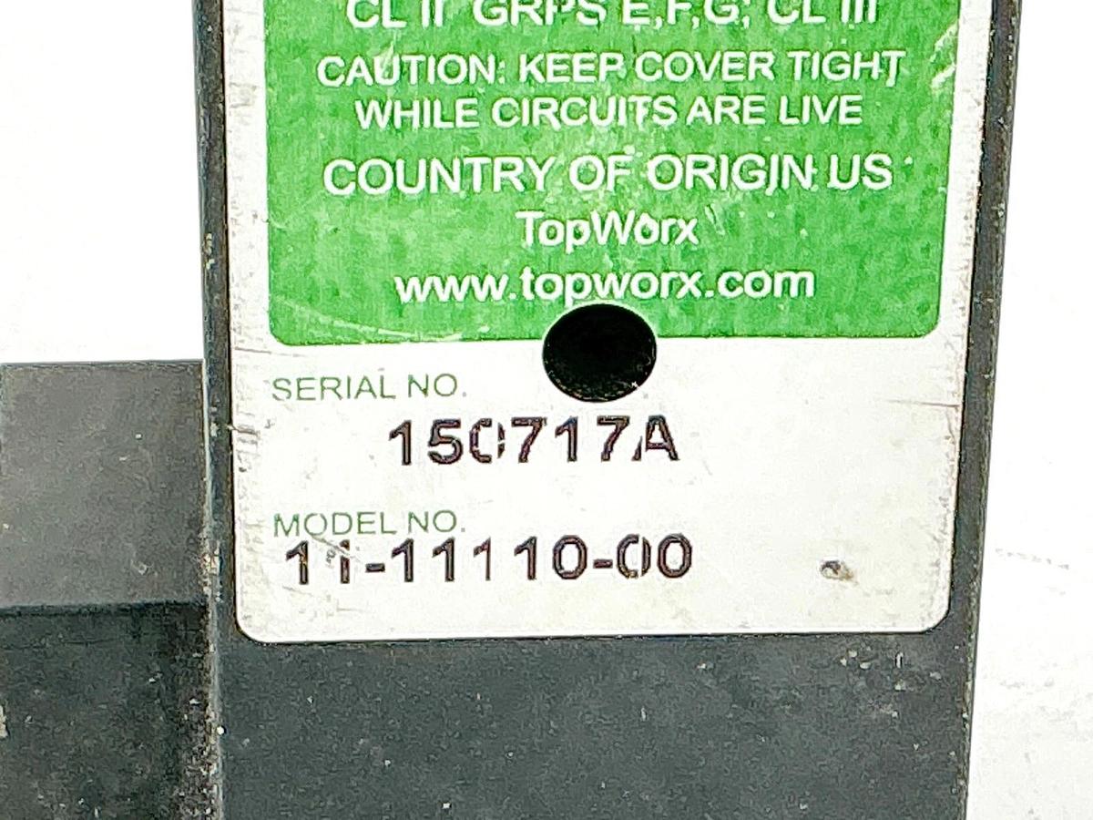 Used TopWorx Go Switch 11-11110-00 Limit Switch 120VAC/24VDC