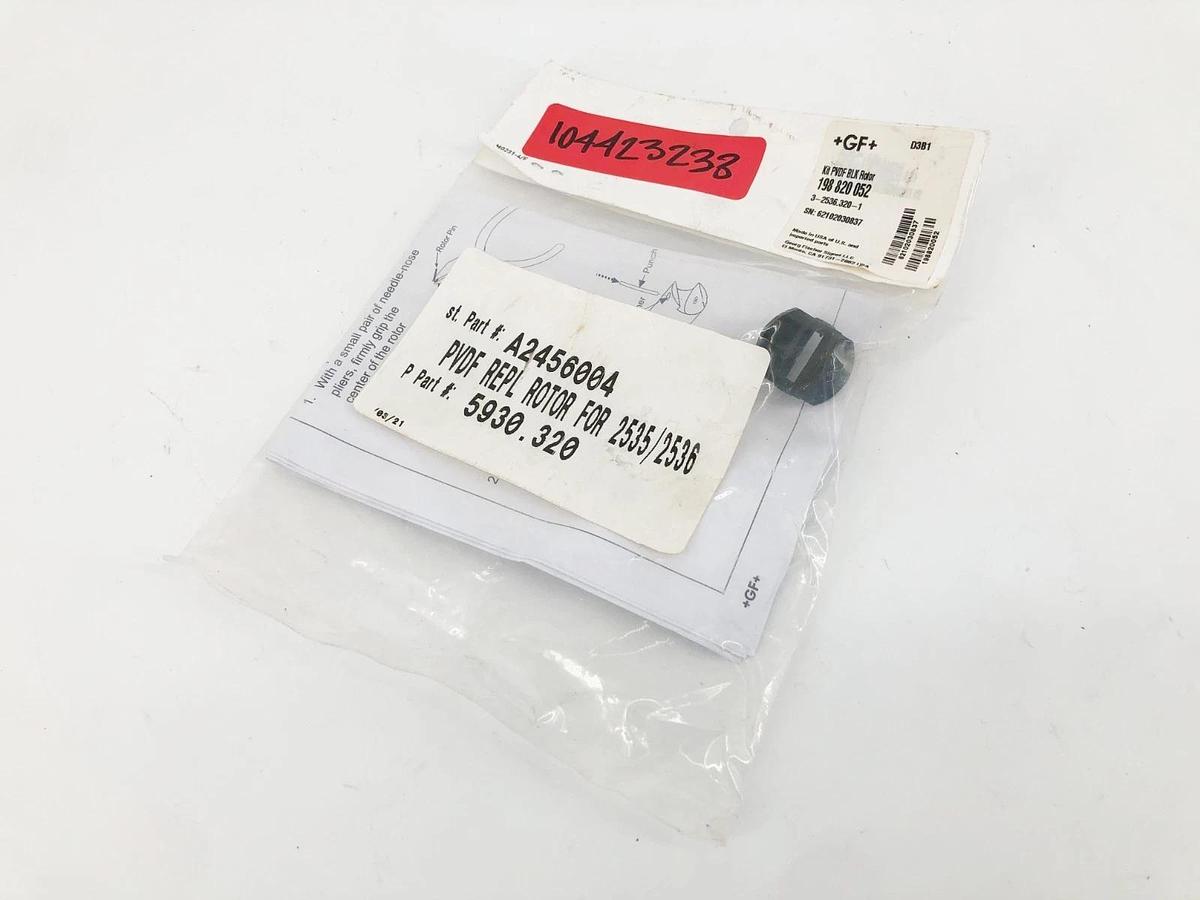 New GF Signet 3-2536.320-1 Rotor for 2535/2536 PVDF Black 198 820 052