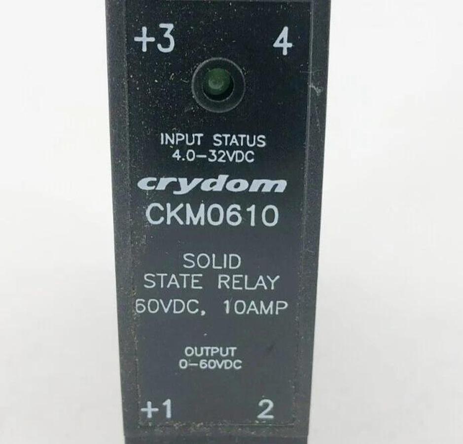 New Crydom CKM0610 Solid State Relay 10A 4.0-32VDC Input 0-60VDC Out