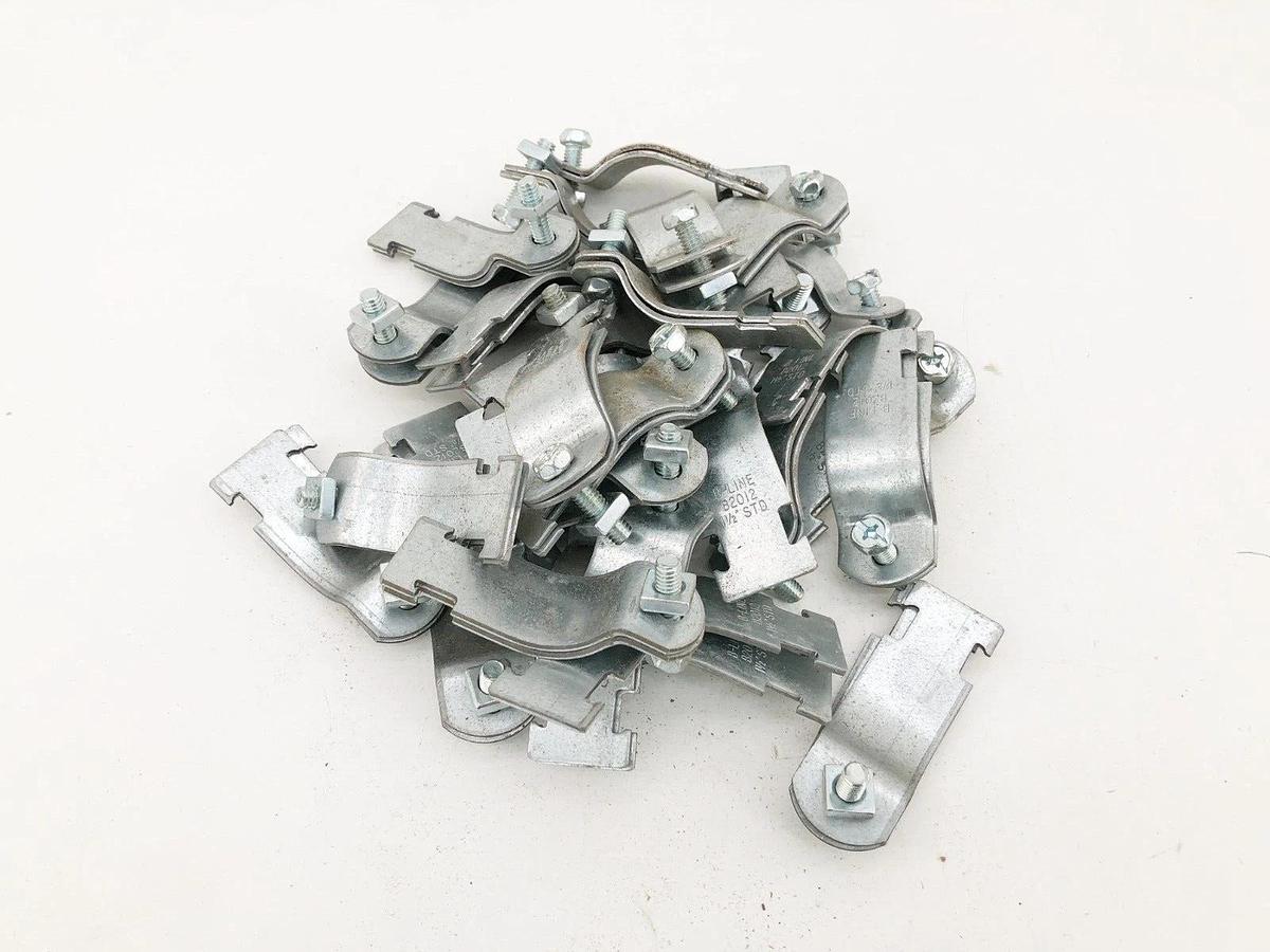 Lot of 28 New Cooper B-Line B2012PAZN 1-1/2" Rigid Conduit Clamps 1-7/8" OD
