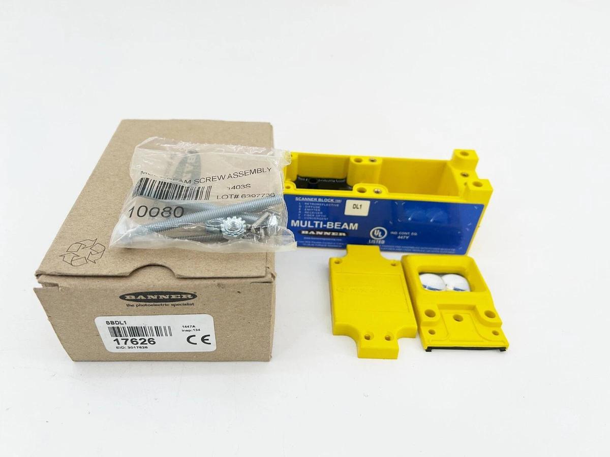 New Banner Engineering SBDL1 Photoelectric Sensor 3/4 Wire 17626