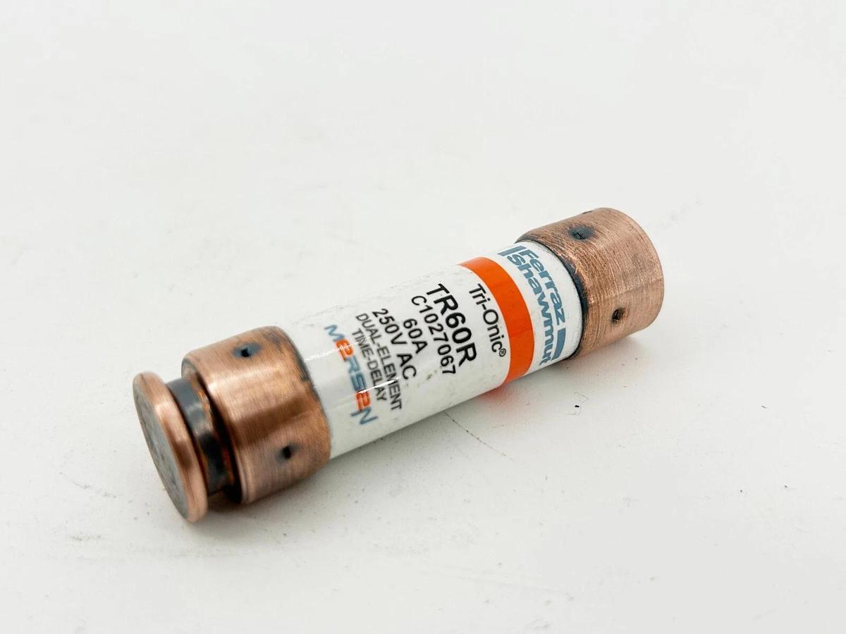 New Lot of 2 Ferraz Shawmut TR60R Dual Element Time Delay Fuse 60A 250V
