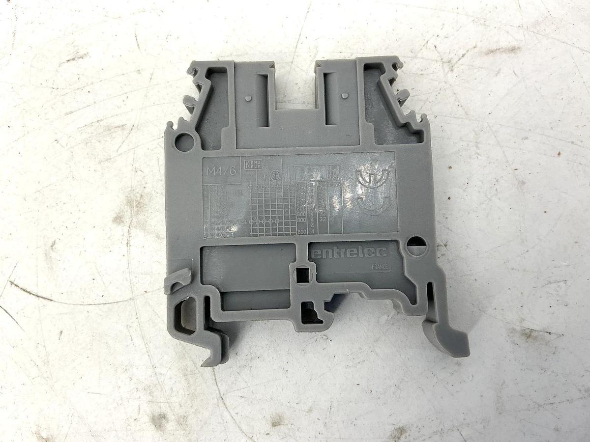 Used Lot of 15 ABB Entrelec M4/6-GREY Terminal Block 10AWG 30A 600V M4/6