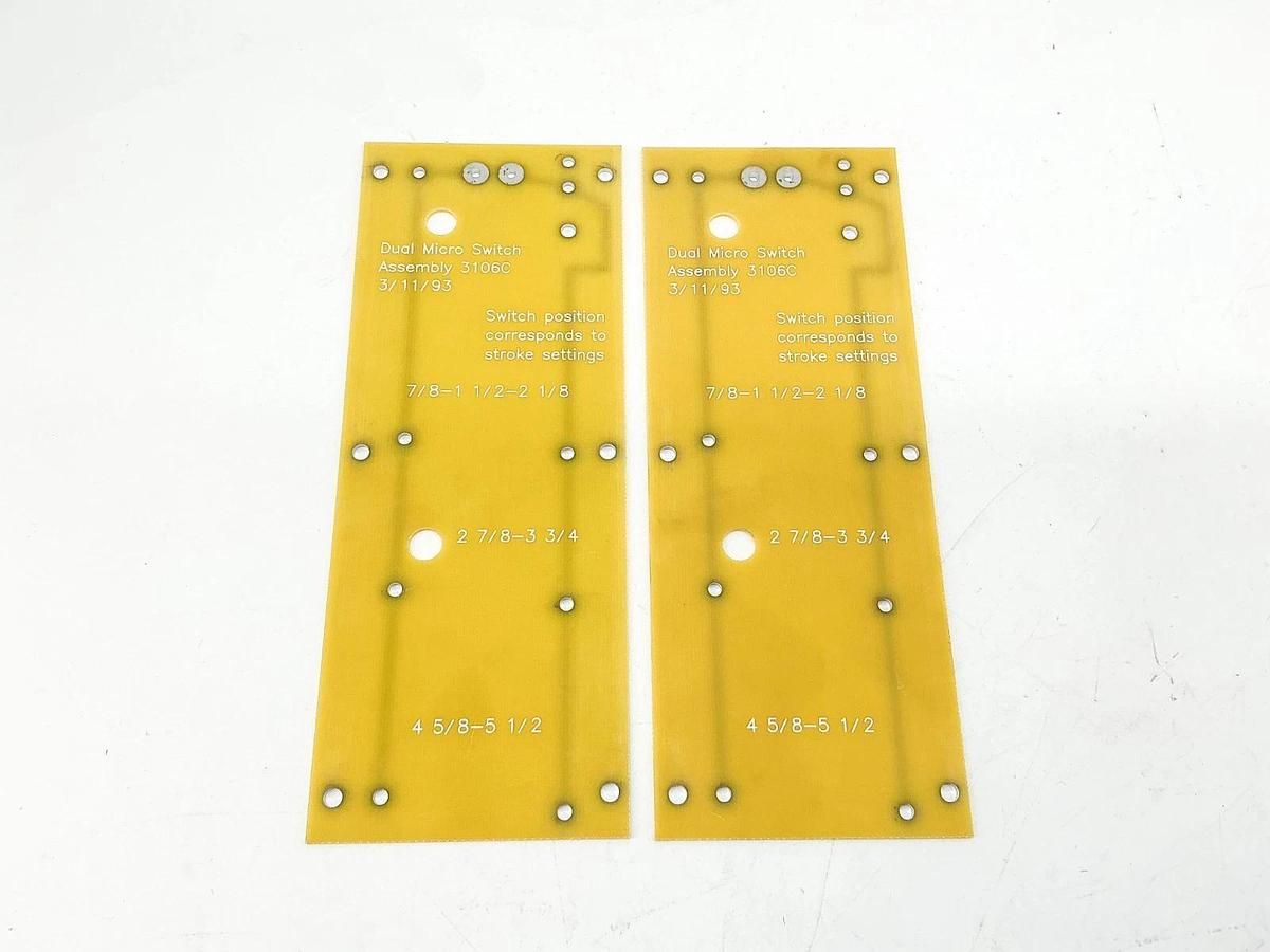 New Lot of 2 3106C Dual Micro Switch Assembly - No Box