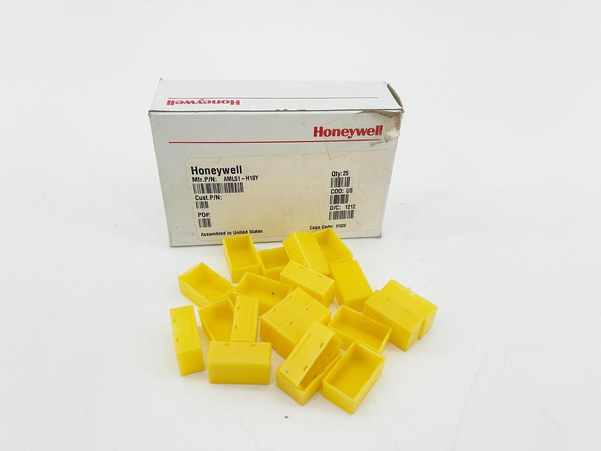 New Lot of 20 Honeywell AML51-H10Y Unsealed OI-PB Switch Yellow