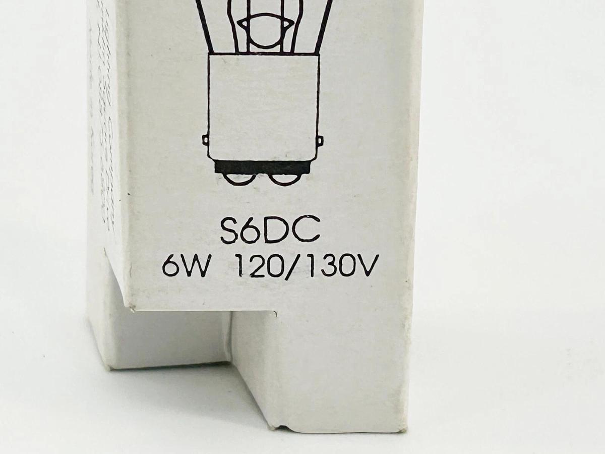 New Lot of 6 Philips S6DC Miniature Indicator Bulb 6W 120/130V