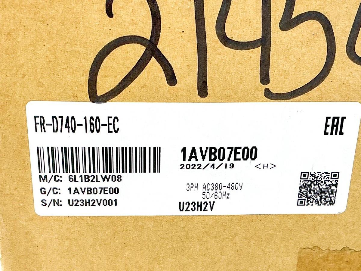 Used New Mitsubishi Electric FR-D740-160-EC Inverter Drive 3PH 480V - Sealed Box