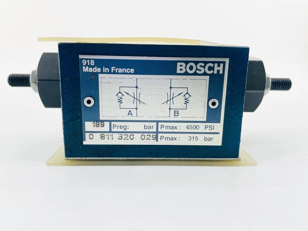 New Bosch 0811320029 918 Relief Valve 4500 PSI 315 BAR 189 0 811 320 029