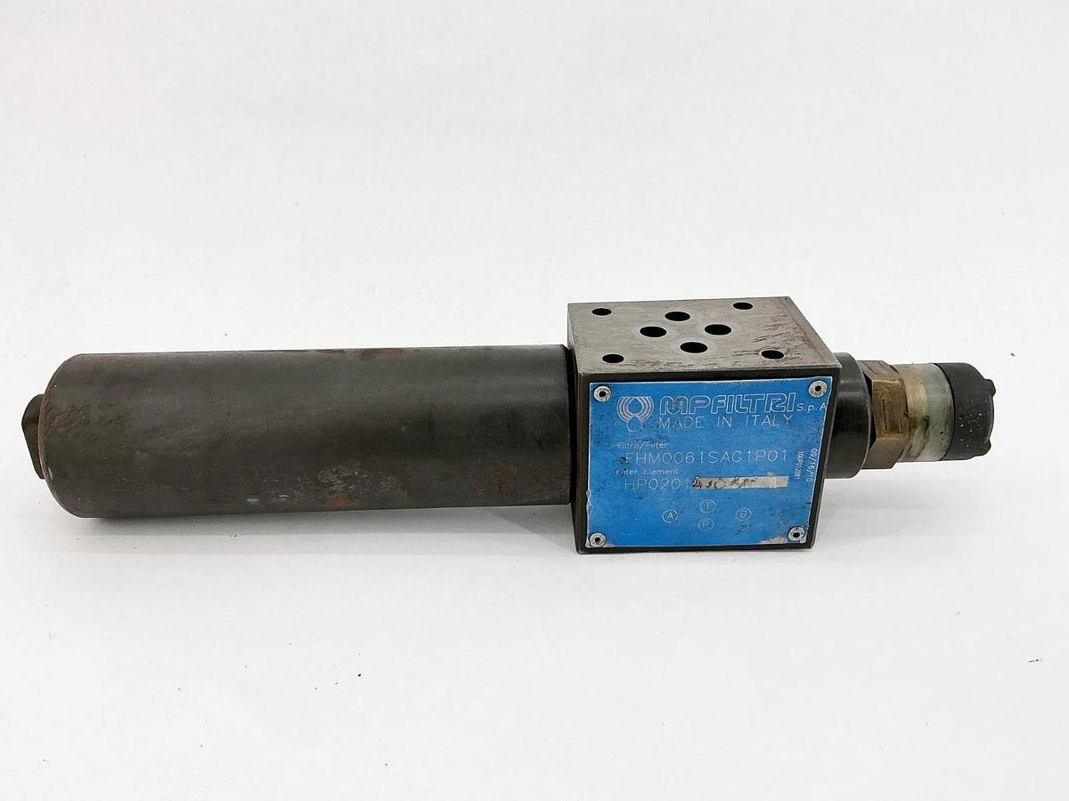 Used MP Filtri FHM0061SAG1P01 Hydraulic Filter Valve Assembly HP0201A10AH