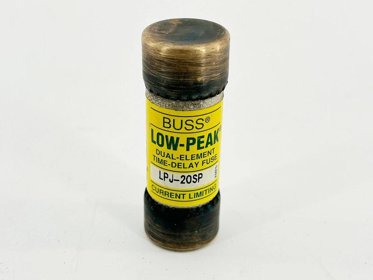 New Bussmann LPJ-20SP Low Peak Dual Element Time Delay Fuse 20A 600V