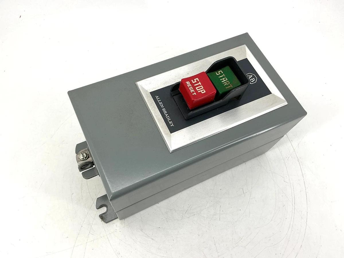 New Allen Bradley 609-BJW Ser K AC Manual Starter Pushbutton Size 1 3PH 600VAC