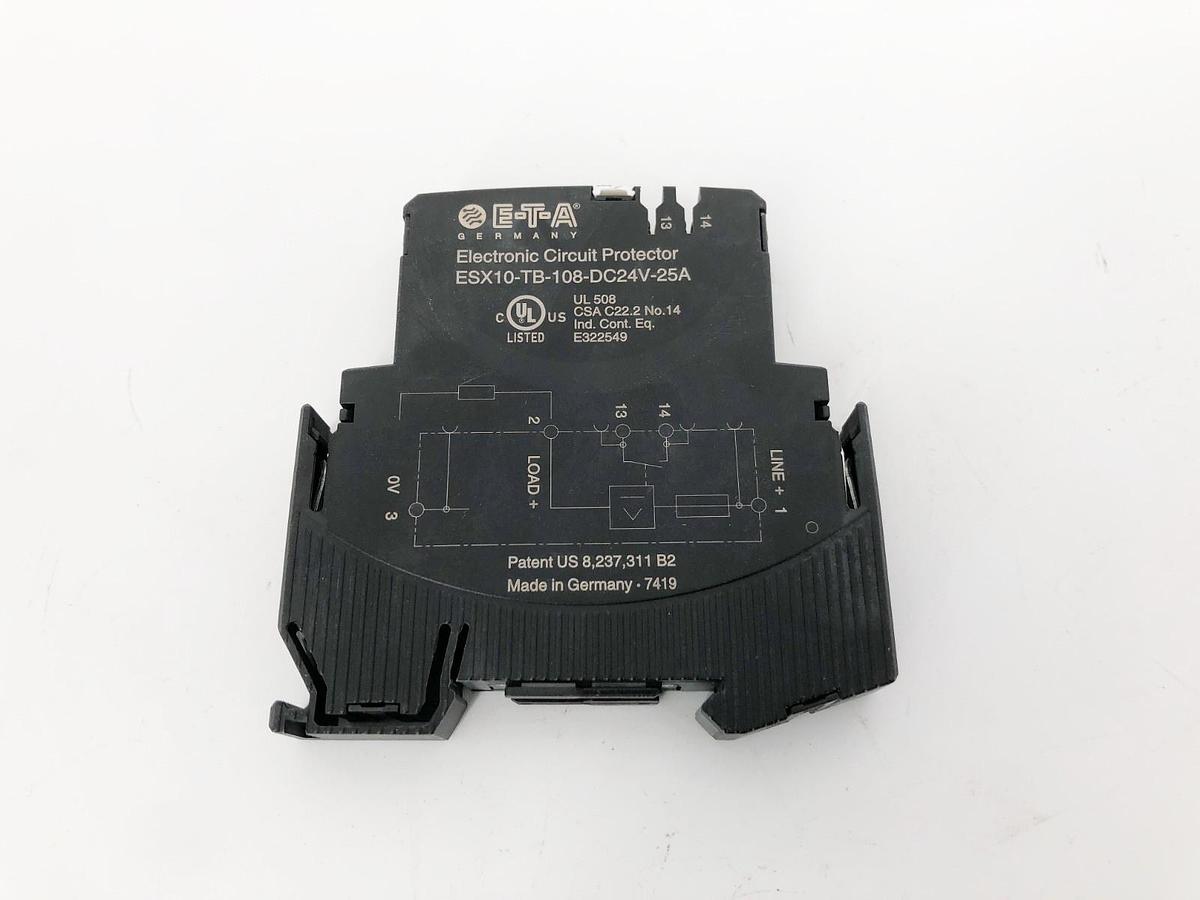 New ETA ESX10-TB-108-DC24V-25A Electronic Circuit Protector - No Box