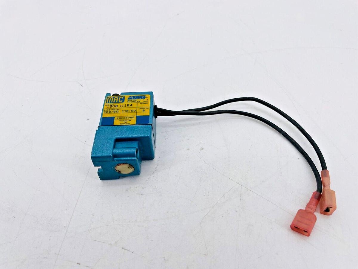 Used Mac Valves 130B-111BA Solenoid Valve 110/120V 6W 130B111BA