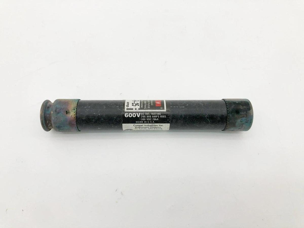 Used Lot of 3 Bussmann FRS-R-25 Time Delay Fuses 25A 600VAC Class RK5