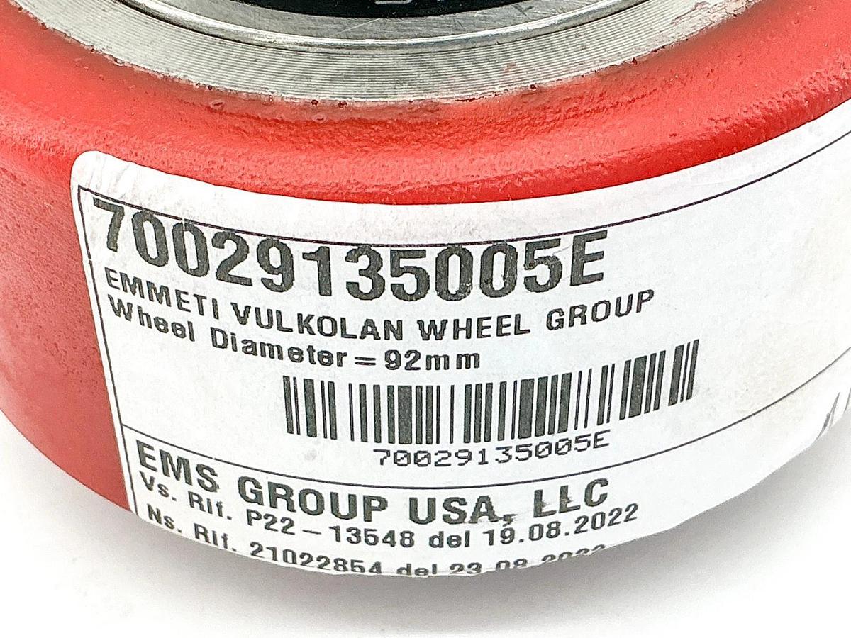 New EMS 70029135005E Roller Wheel Assembly 92mm - No Box