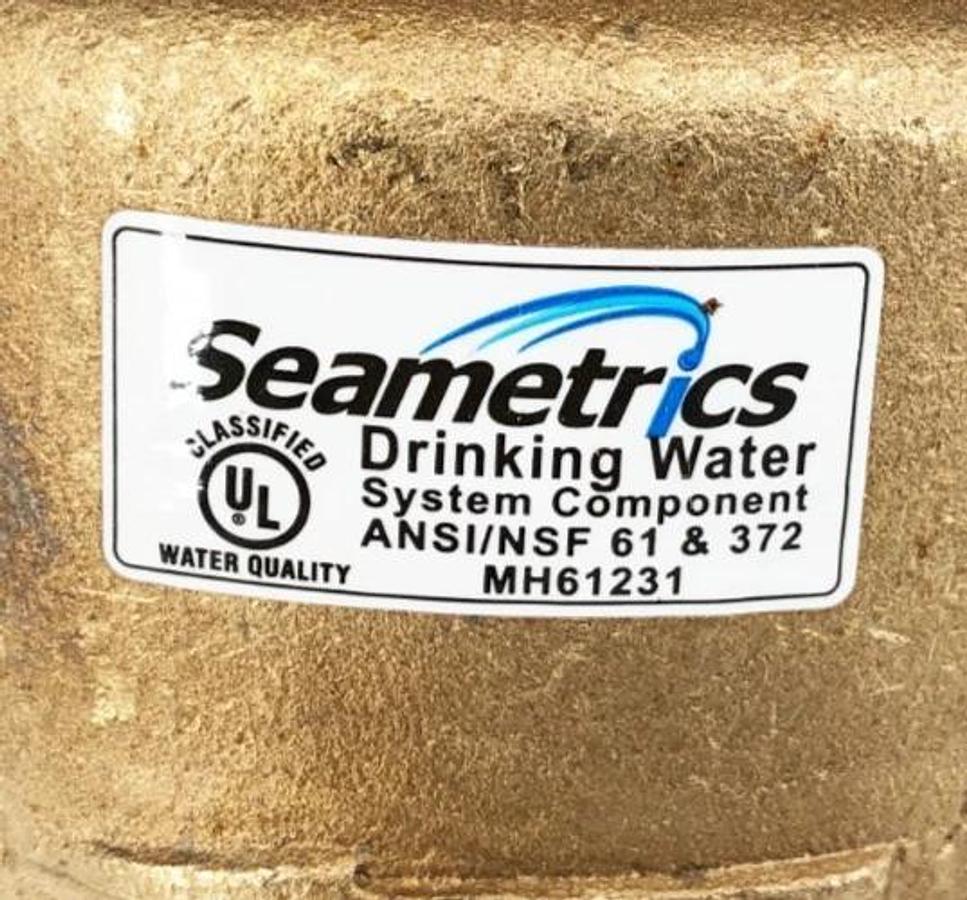 New SeaMetrics MJNR-150-100G Flow Meter 1-1/2" 100 Gal/Pulse MH61231