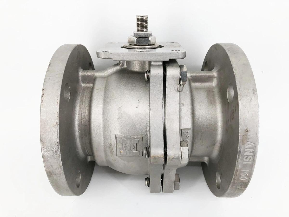 New Inline Industries Stainless Steel Ball Valve 3" CF8M ANSI 150 - No Box