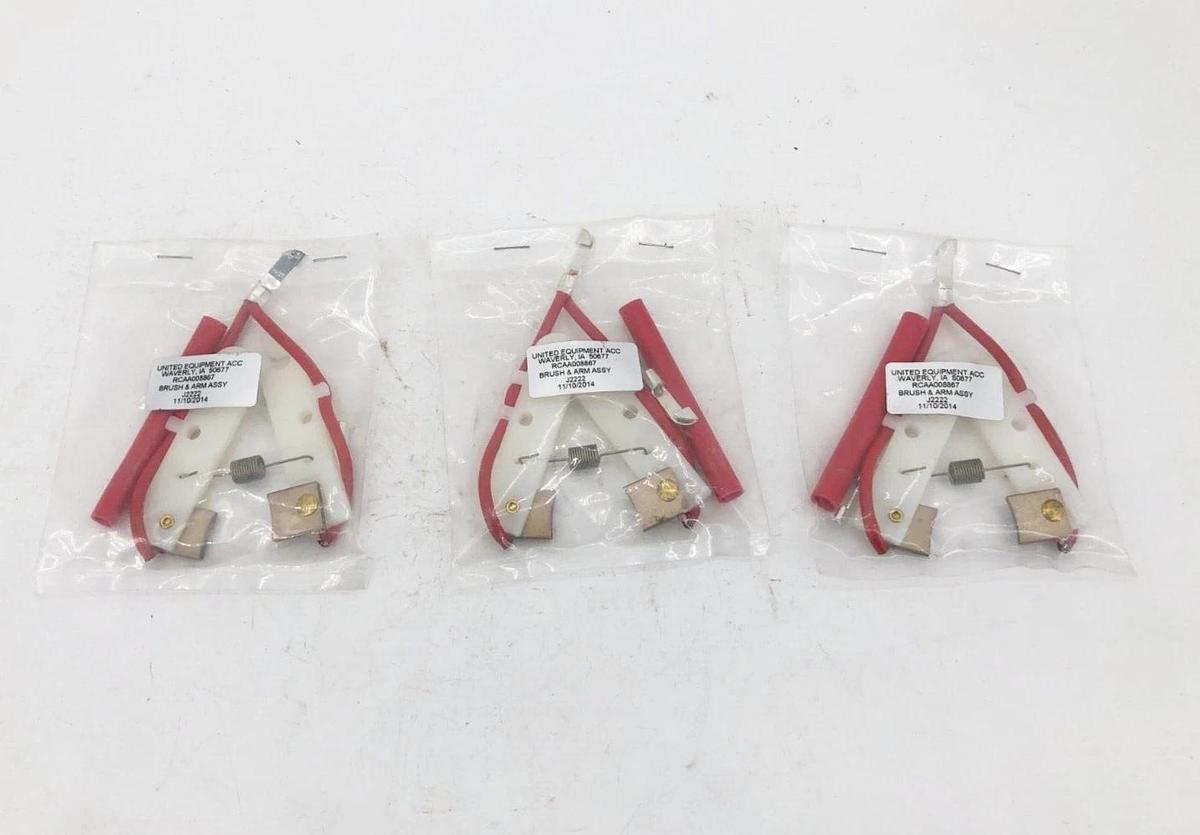Lot of 3 New United Equipment Accessories RCAA008867 Brush and Arm Assemblies