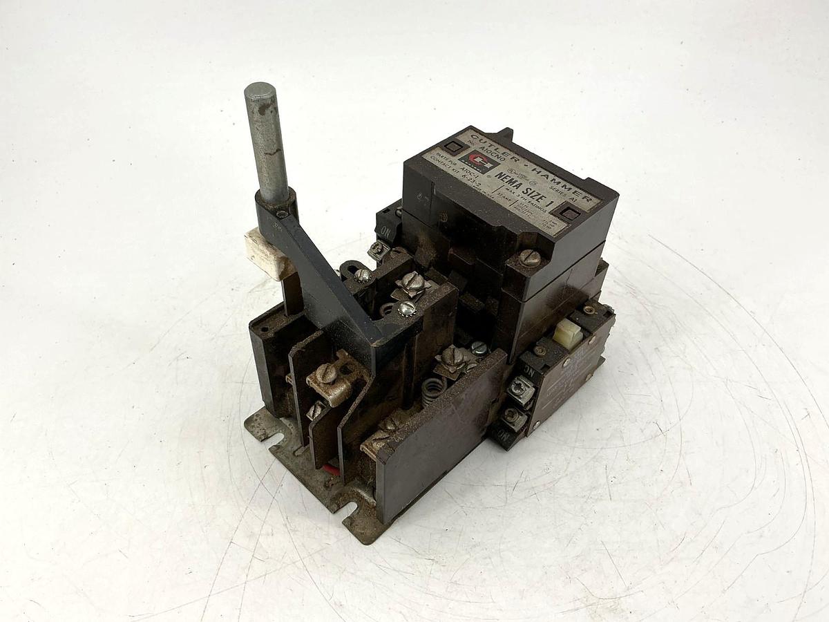 Used Cutler-Hammer A10CN0A Ser A1 Motor Starter / Contactor 3PH 27A 110/120V 50/60HZ