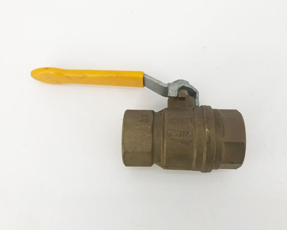 New Rubinc CW617N 600 CWP PN40 DN25 1" Brass Full Port Ball Valve