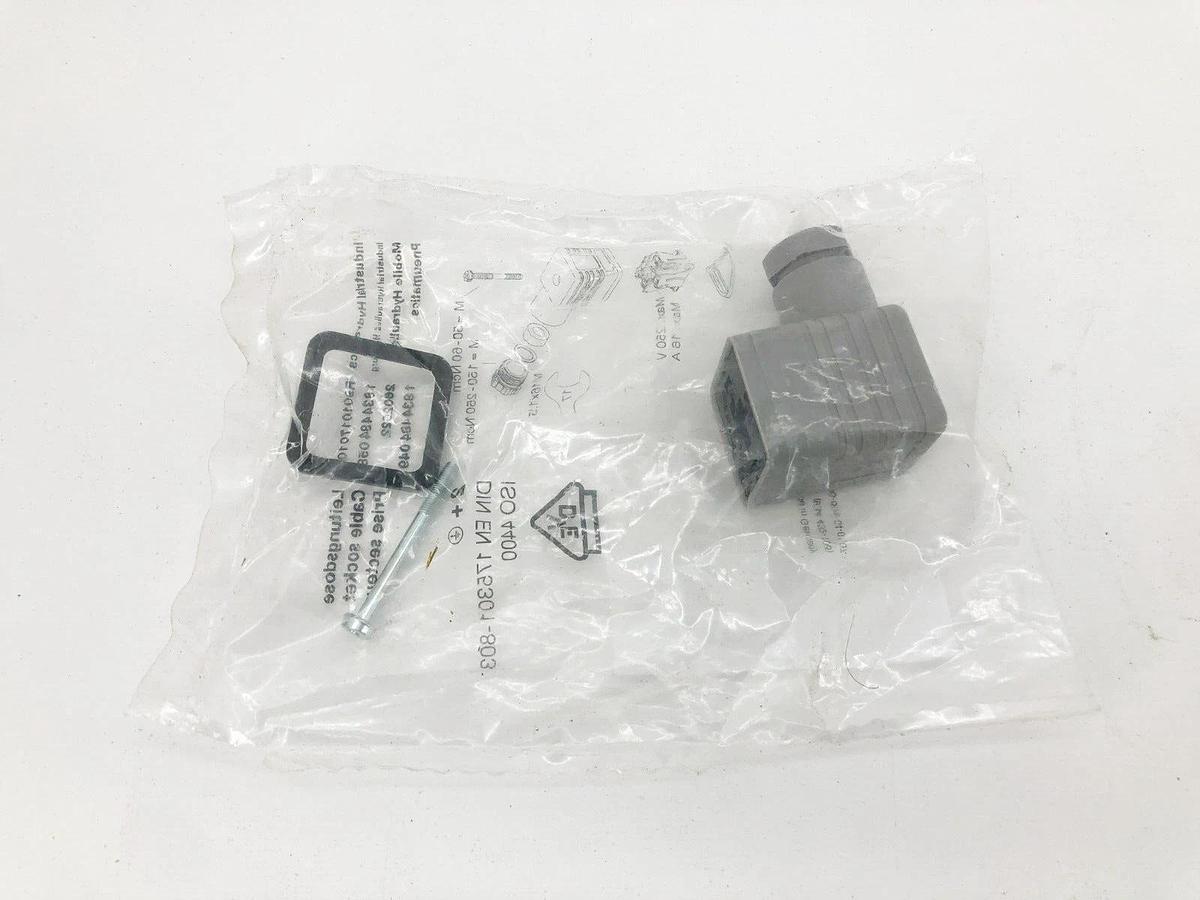 Lot of 2 New Rexroth R901017010 Cable Sockets 1834484058 / 2602622