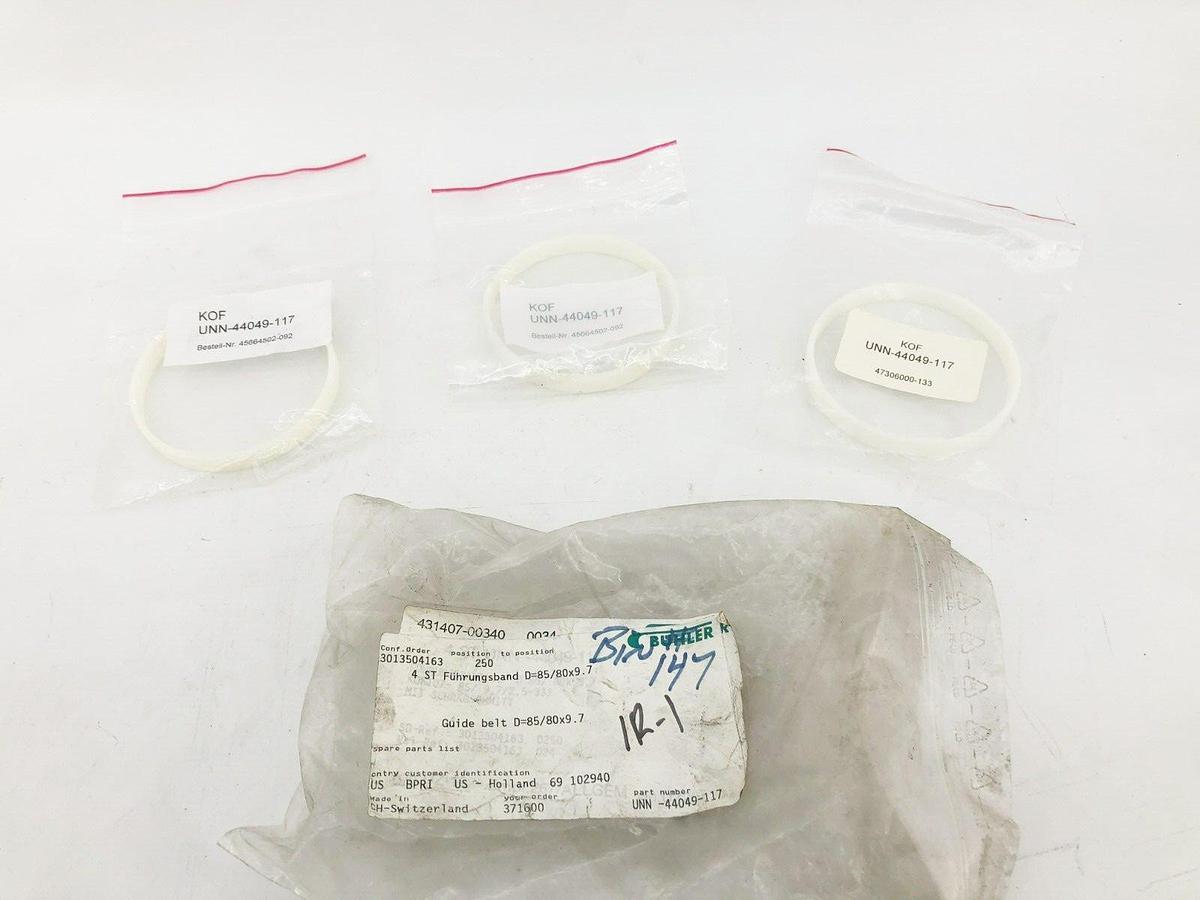 Lot of 3 New Buhler UNN-44049-117 Guide Belts D=85/80x9.7