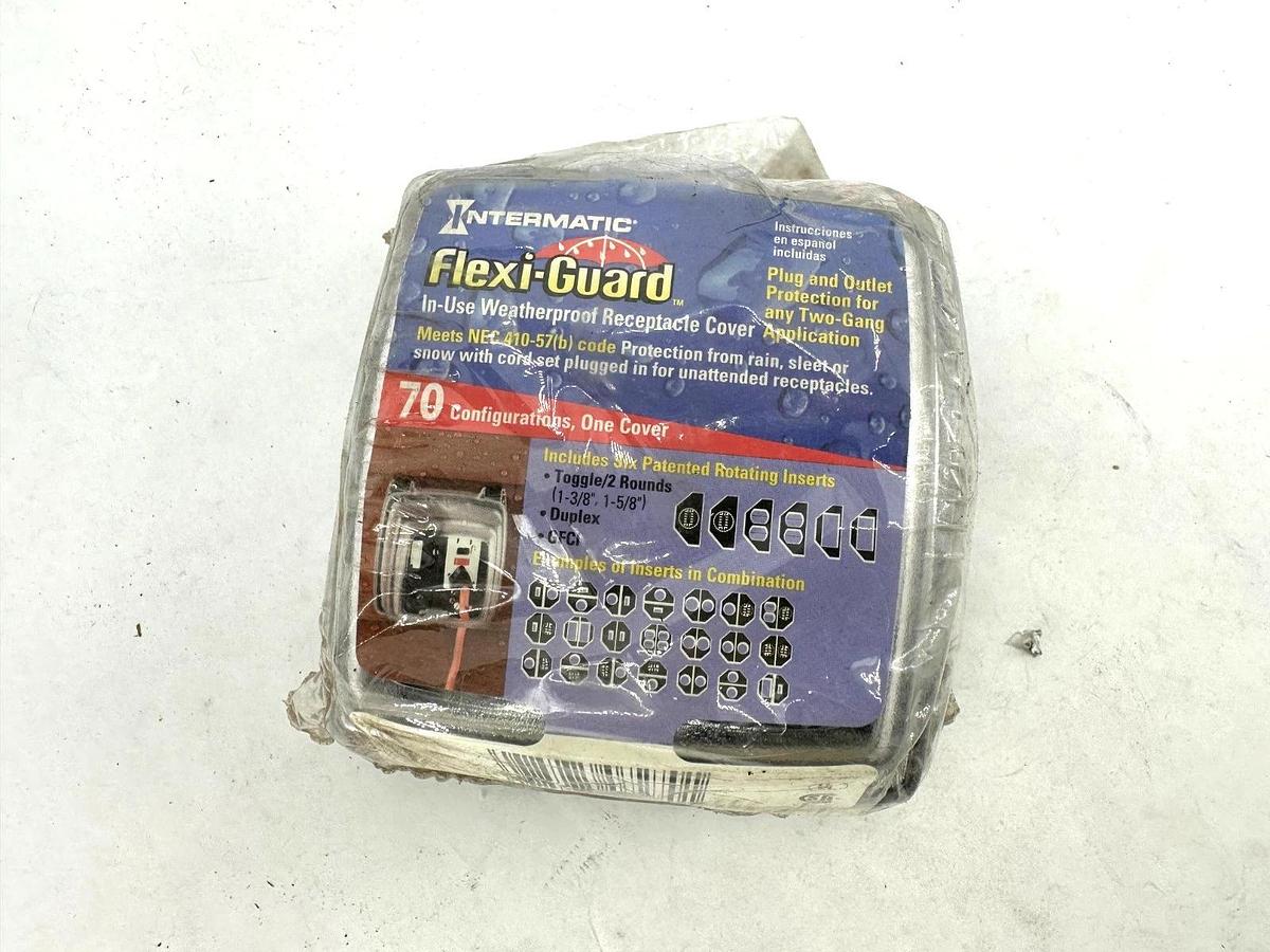 Lot of 2 New Intermatic 156WP11797 Weatherproof Receptacle Outlet Cover 70 in 1