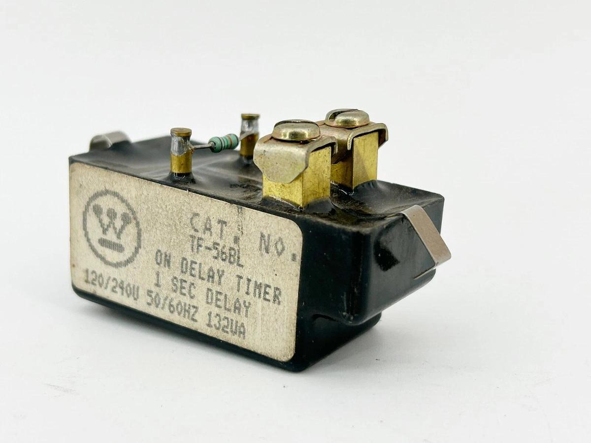Used Westinghouse TF-56BL On Delay Timer 1 Second Delay 120/240V 50/60Hz 132VA