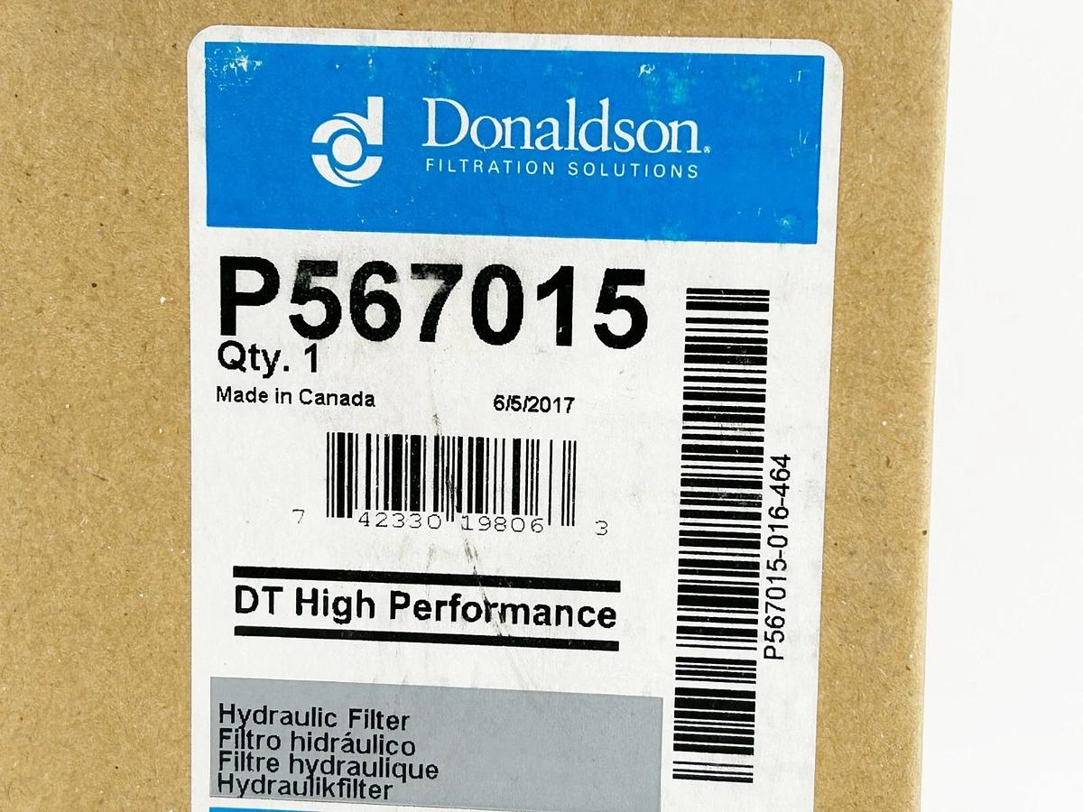 New Donaldson P567015 Hydraulic Filter Cartridge
