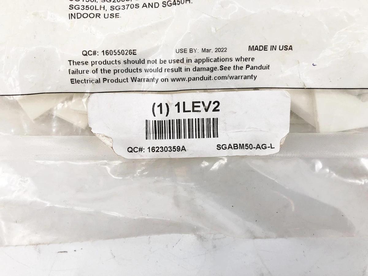 Bag of 50 New Panduit SGABM50-A-L Adhesive Backed Tie Mounts 1LEV2