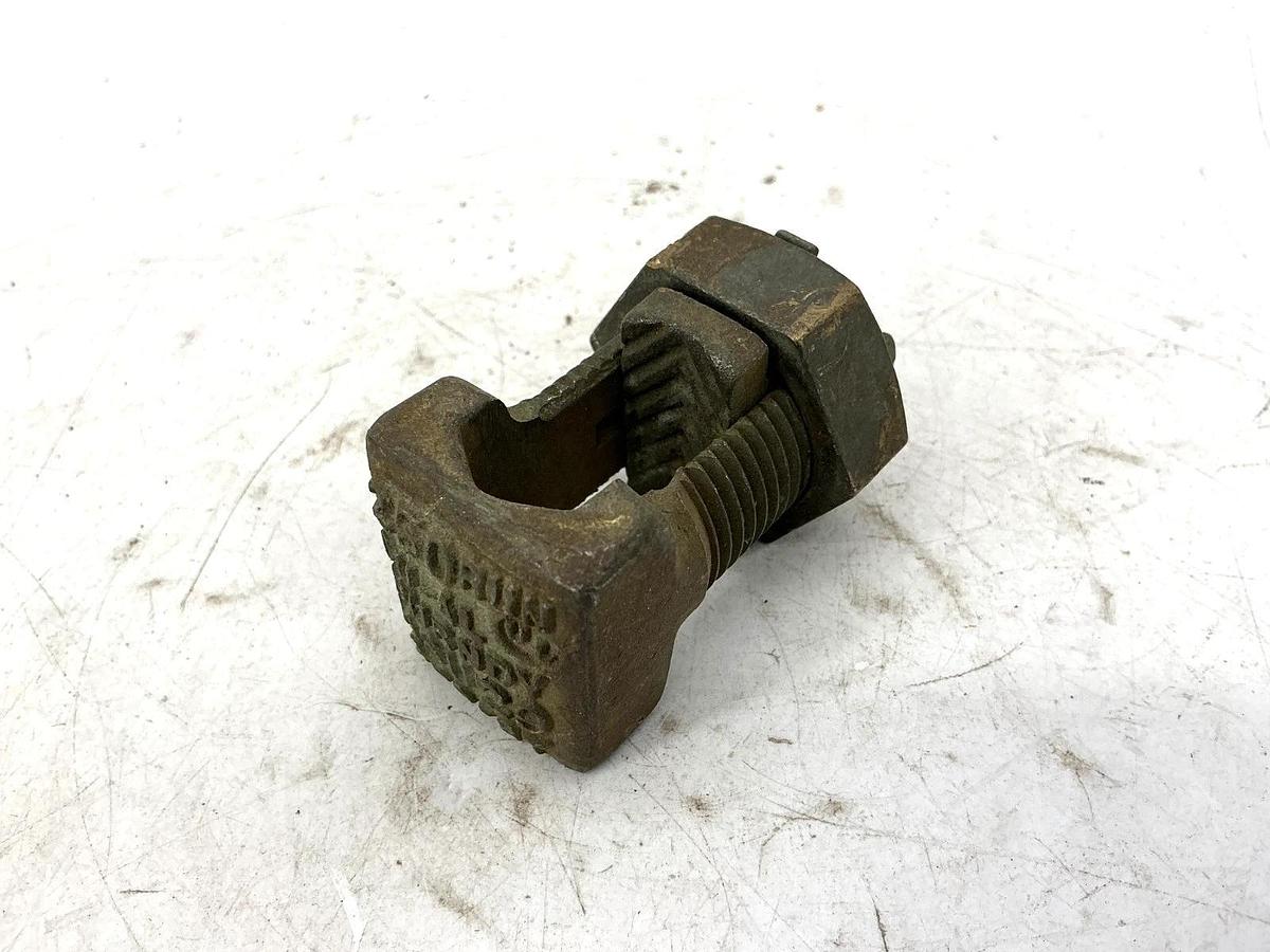 Used Lot of 3 Burndy KS29 Split Bolt Connector Copper RUN 250 250-8 TAP KS-29