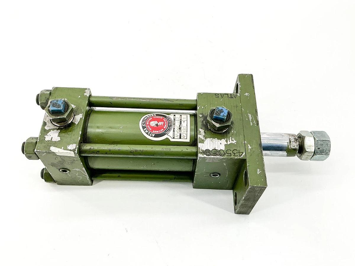 Used Atlas Cylinders H-RFF-2 Pneumatic Cylinder 2" Bore 3" Stroke