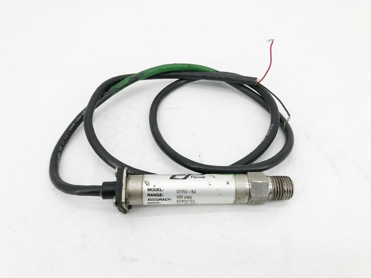 Used Cole Parmer 07356-54 Stainless Steel Pressure Transmitter 300psig