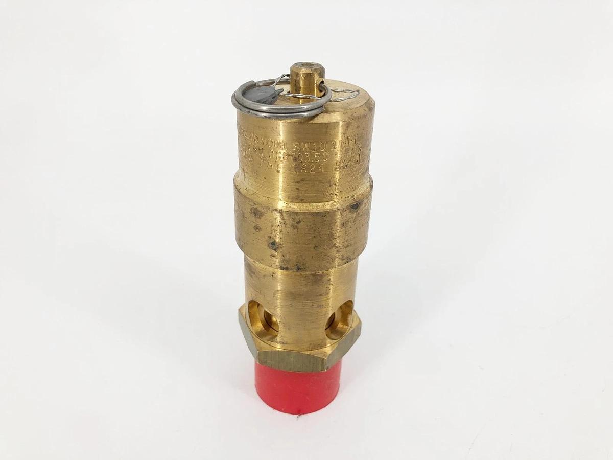 New Control Devices SW10 Soft Seat Safety Valve 1" NPT 200psi 1624 CFM - No Box