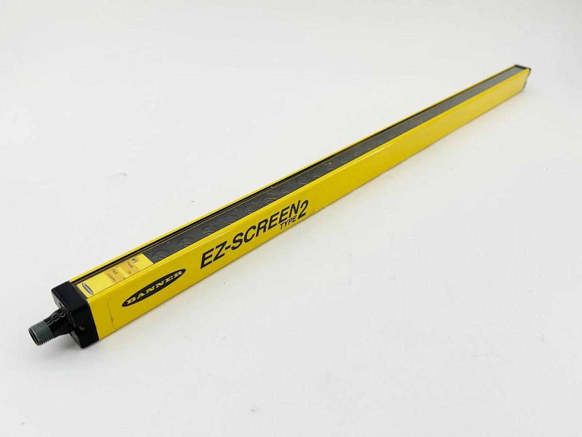 New Banner LS2TR30-600Q8 Light Curtain Receiver 30MMX600MM Yellow 118710