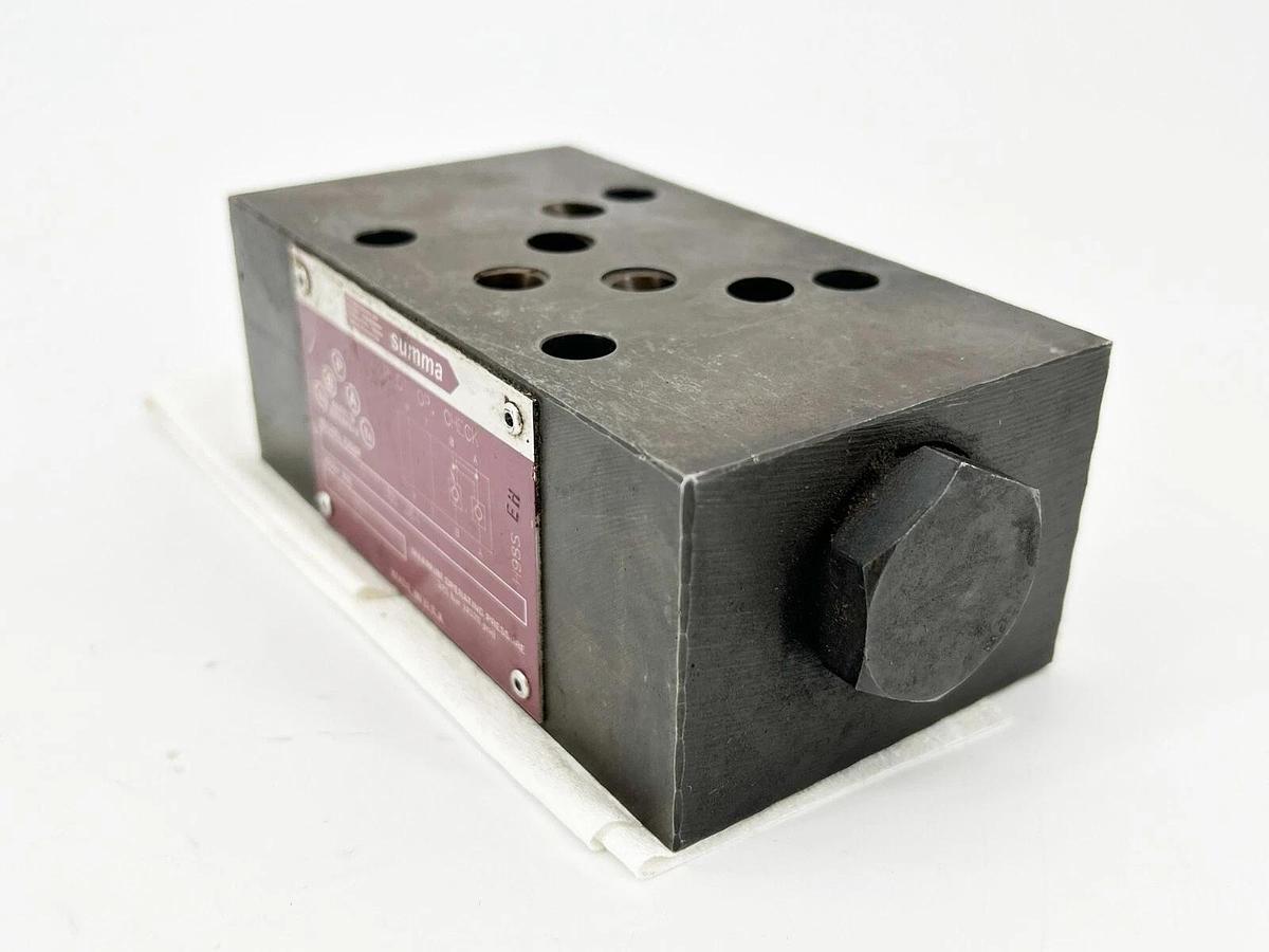 Used Summa SVN1-867364 Pilot OP Check Valve 4570PSI 315Bar