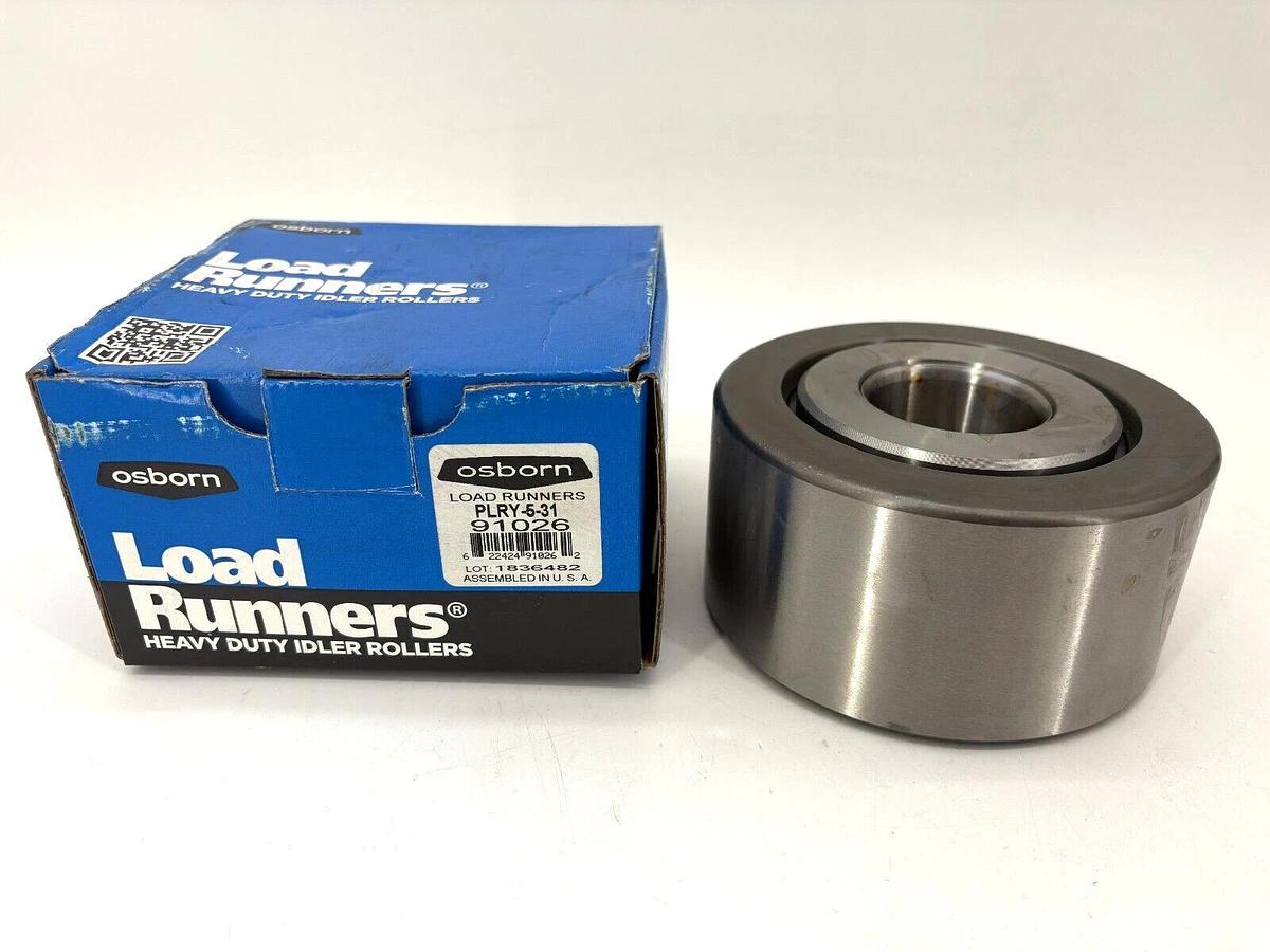 New Osborn Load Runner PLRY-5-31 Tapered Roller Bearing Yoke Roller 91026