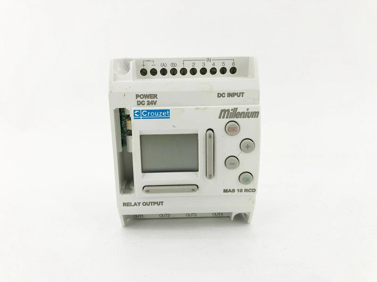 Used Crouzet MAS 10 RCD Control Module, Supply: 24VDC, 6x DC Inputs 24VDC 89-750-003