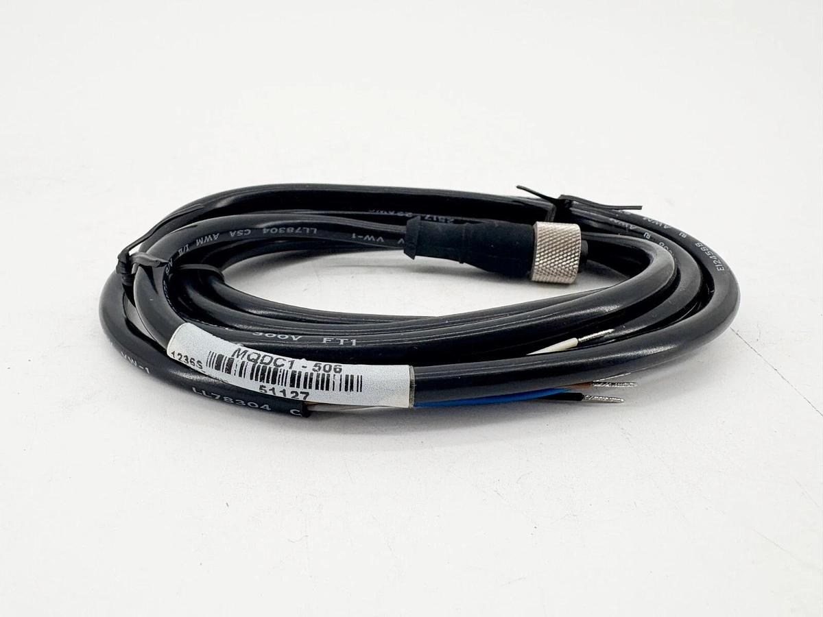 New Banner Engineering MQDC1-506 Single-End Cordset 51127 2m Lenth 5-Pin Female