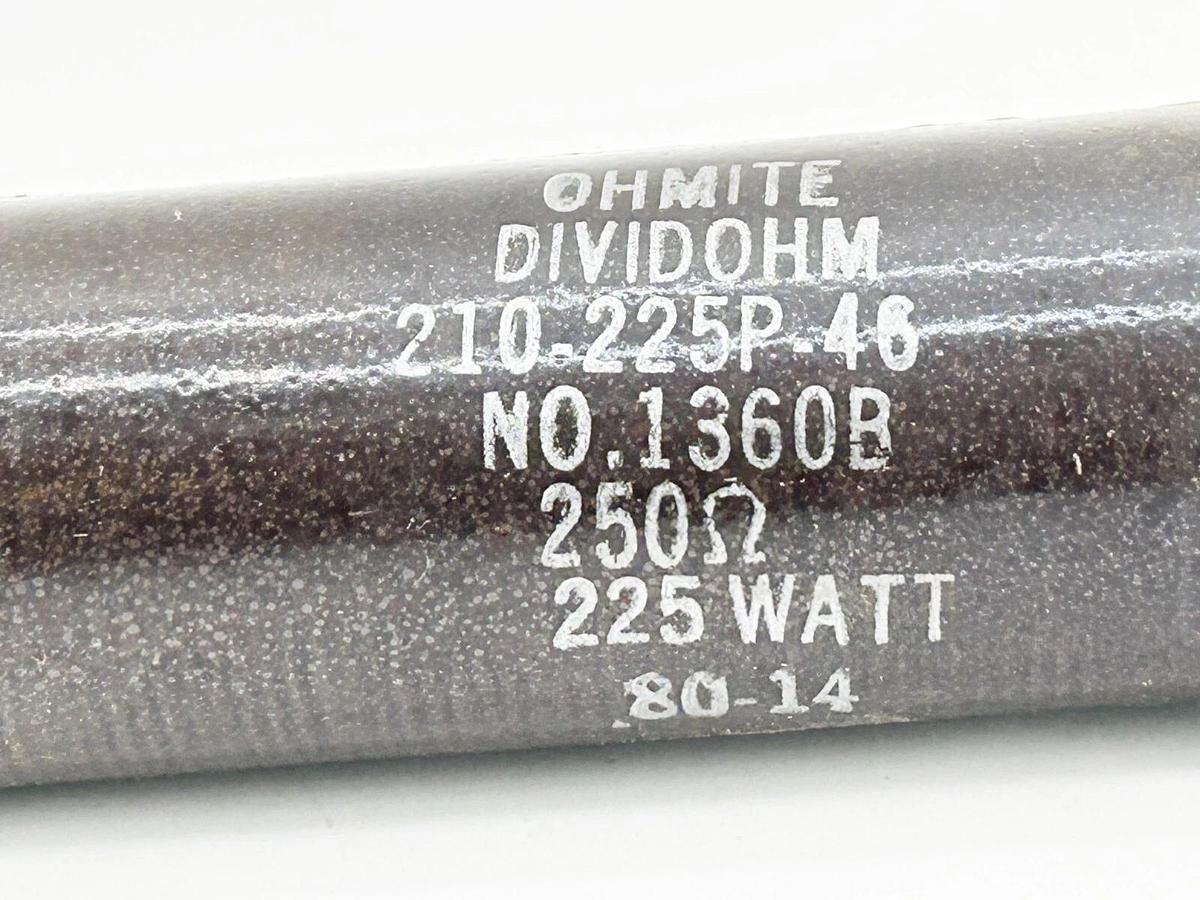 New Ohmite 210-225P-46 Resistor 100OHM 225W Enamel Variable