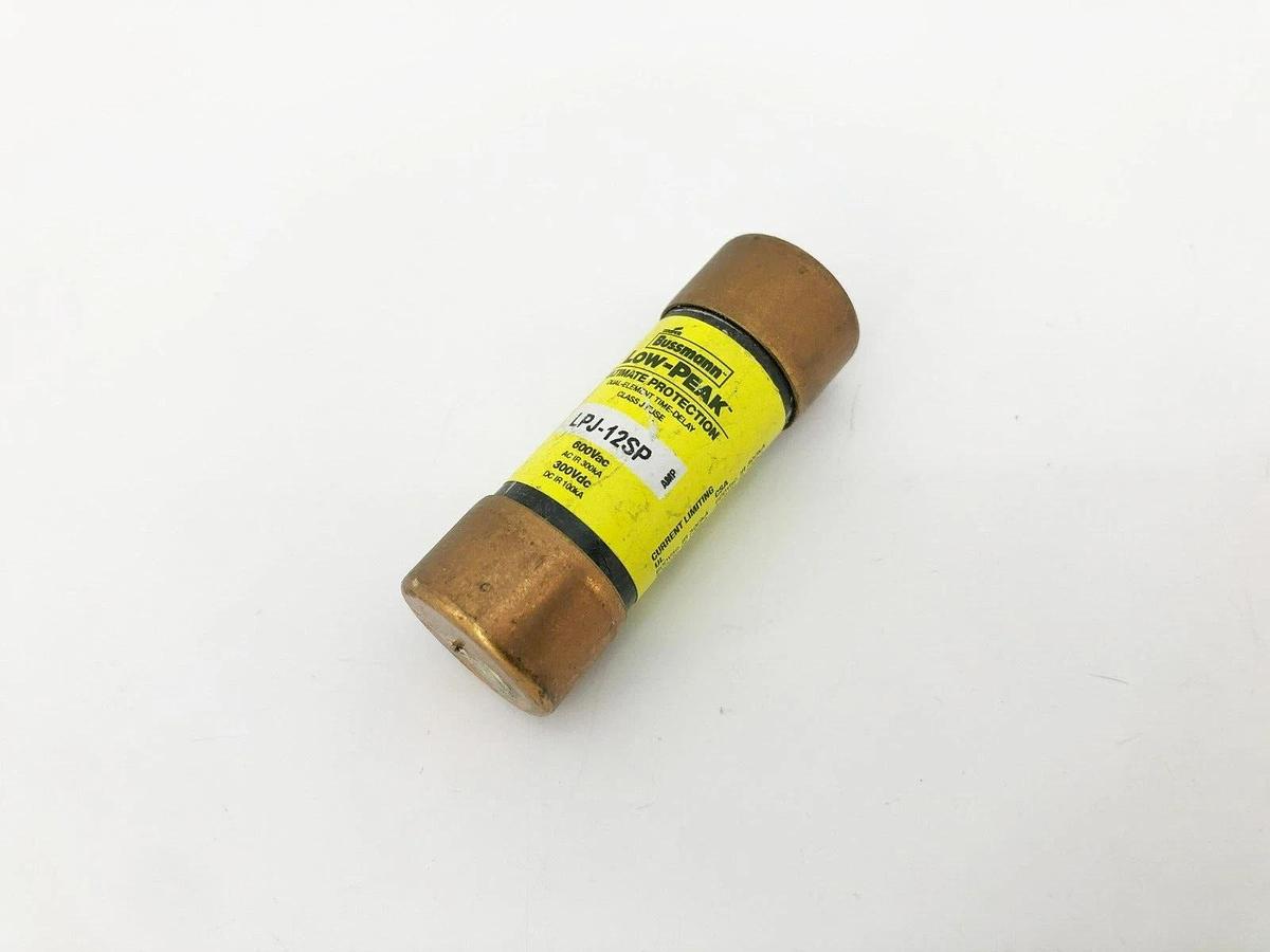 Lot of 4 New LPJ-12SP Time Delay Fuses 12A 600VAC Class J
