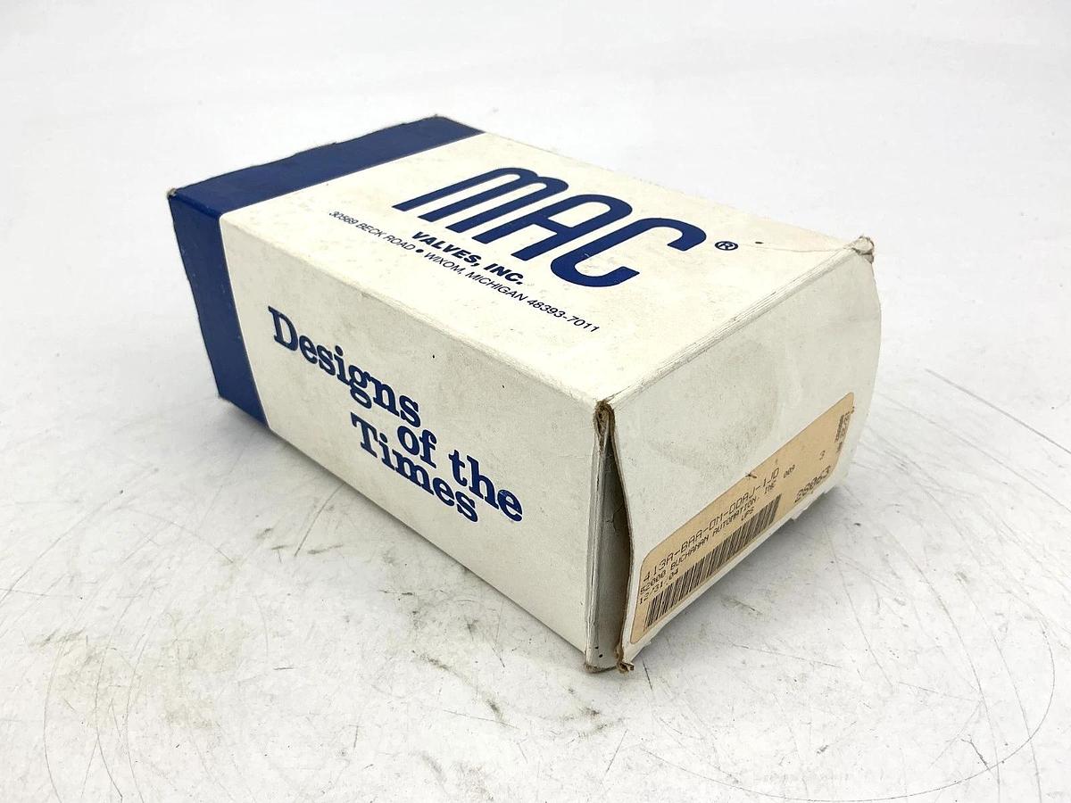 New MAC Valves 413A-BAA-DM-DDAJ-1JD Solenoid Valve 5.4Watts 120PSI 24VDC
