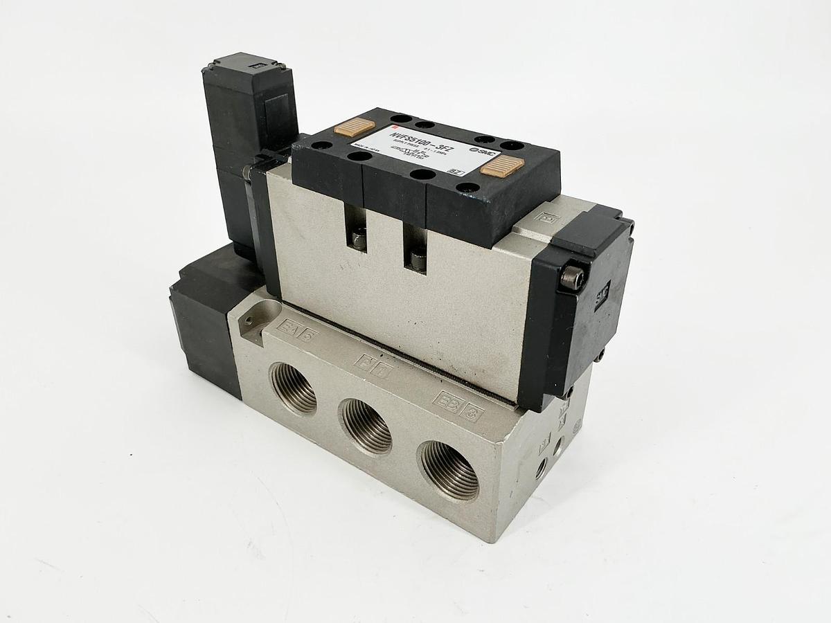 New SMC NVFS5100-3FZ Solenoid Valve 0.1-1.0MPa 132/138V 50/60Hz - No Box
