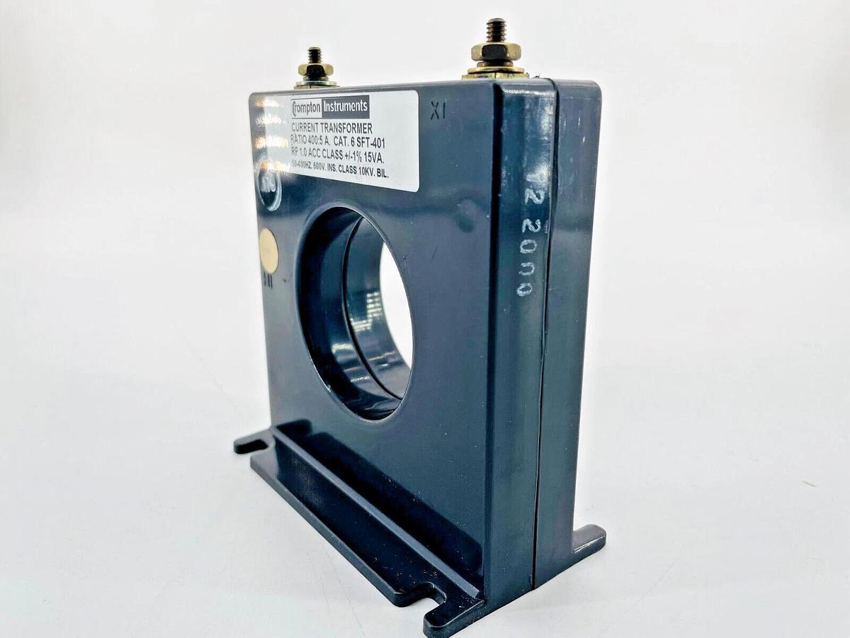 New Crompton Instruments 6 SFT-401 Current Transformer 400:5 A RF 1.0 +/-1% 15VA
