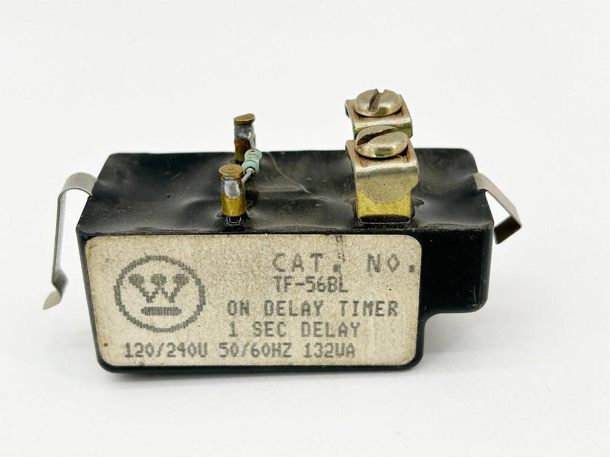 Used Westinghouse TF-56BL On Delay Timer 1 Second Delay 120/240V 50/60Hz 132VA