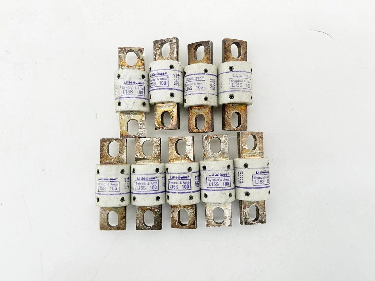 New Lot of 9 Littelfuse L15S100 Fast Acting Semiconductor Fuse 100A 150V