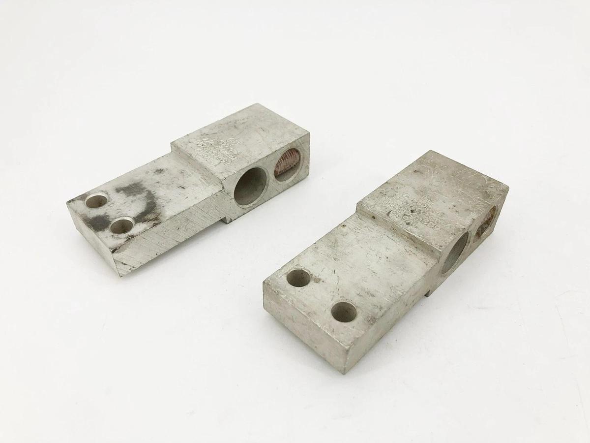 Used Lot of 2 GE General Electric 252B3638G9 Aluminum Mechanical Lugs 2/0-600 #8-500