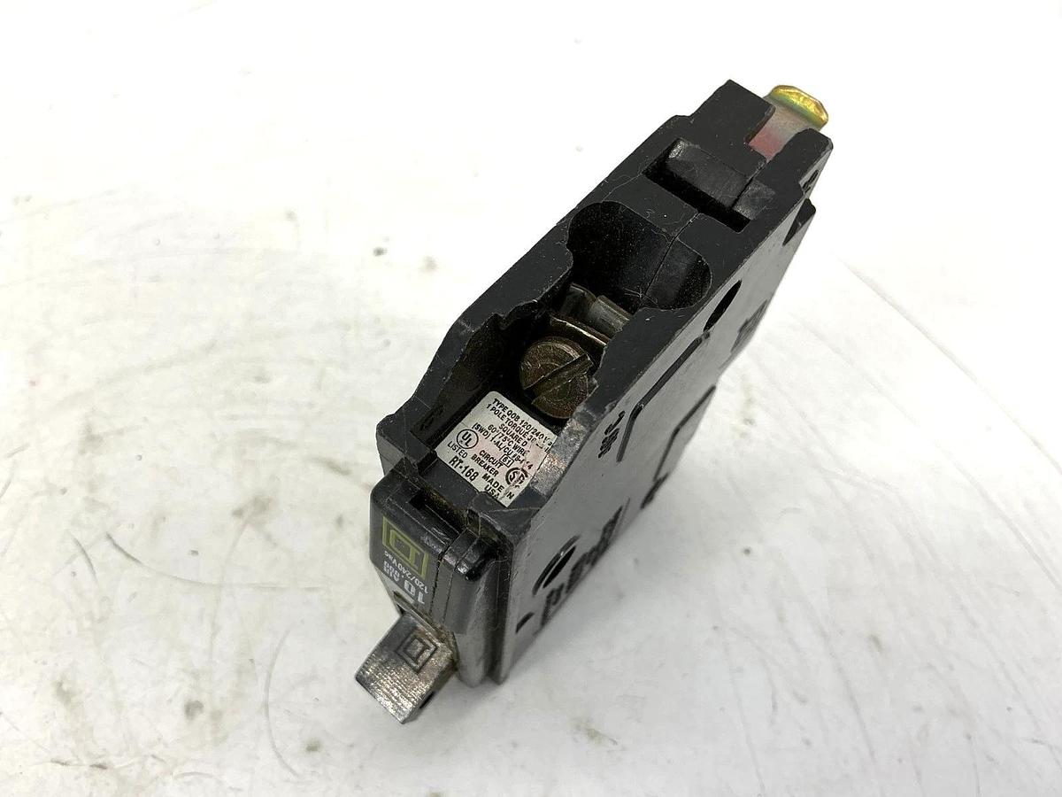 Used Lot of 4 Square D QOB120 Circuit Breaker 1-Pole 20A 120/240VAC