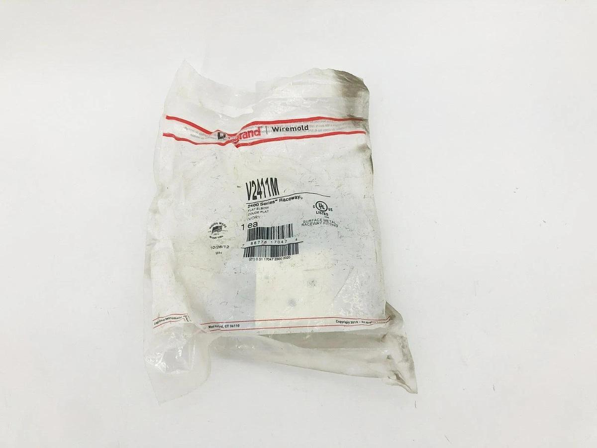 Lot of 3 New Legrand Wiremold V2411M Flat Elbow Fittings 2400 Series